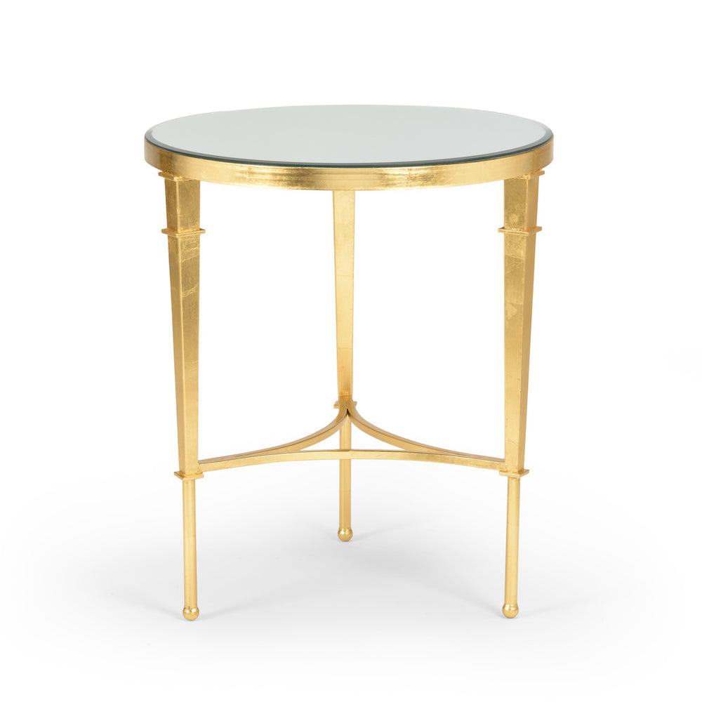 Chelsea House Round Regent Table in Gold