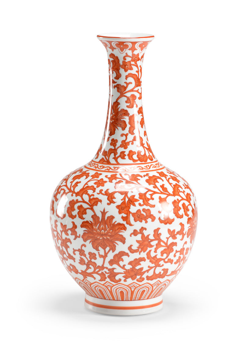 Chelsea House - Pumpkin Long Neck Vase