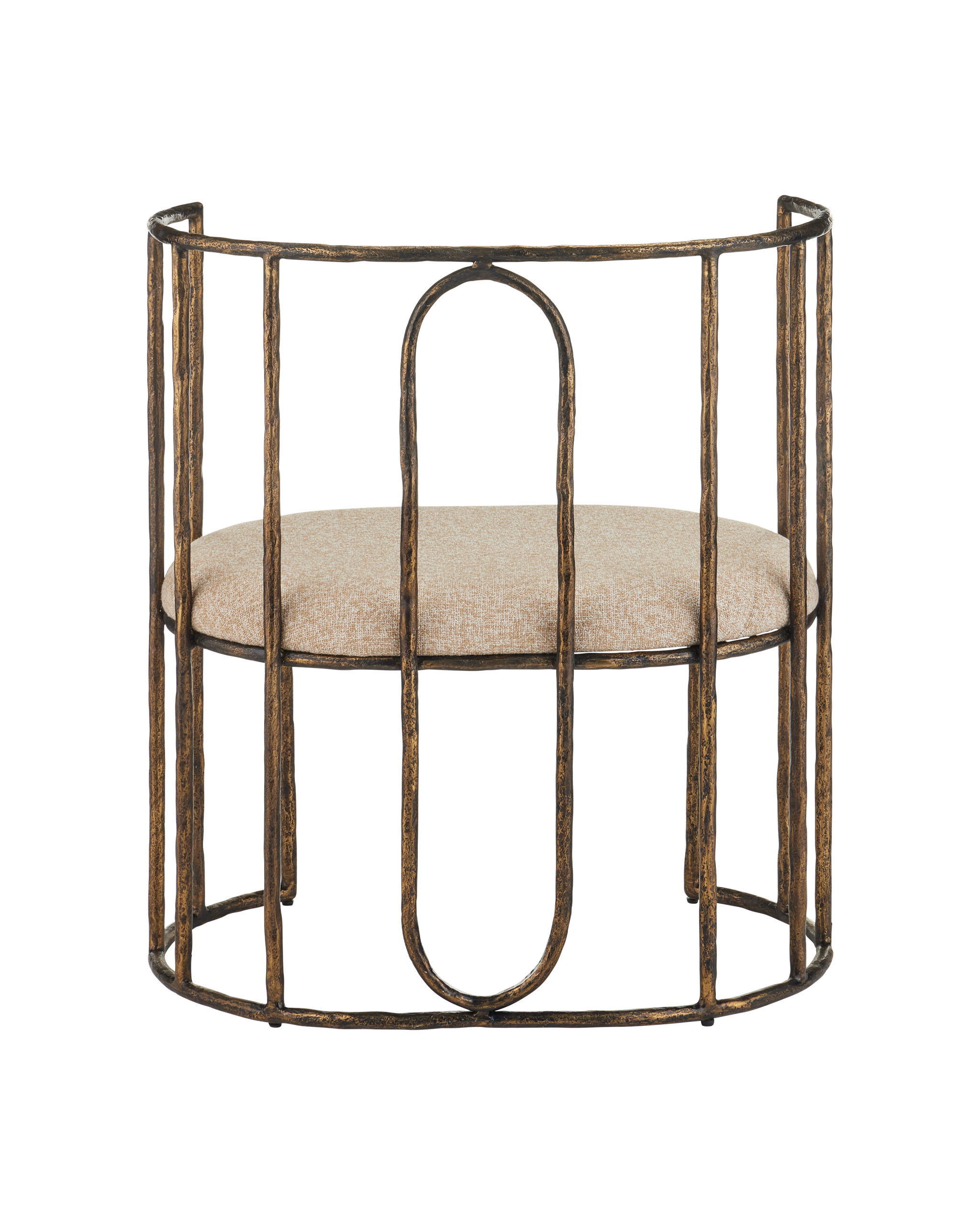 Currey & Company Euclid Chair, Boucle Seashell