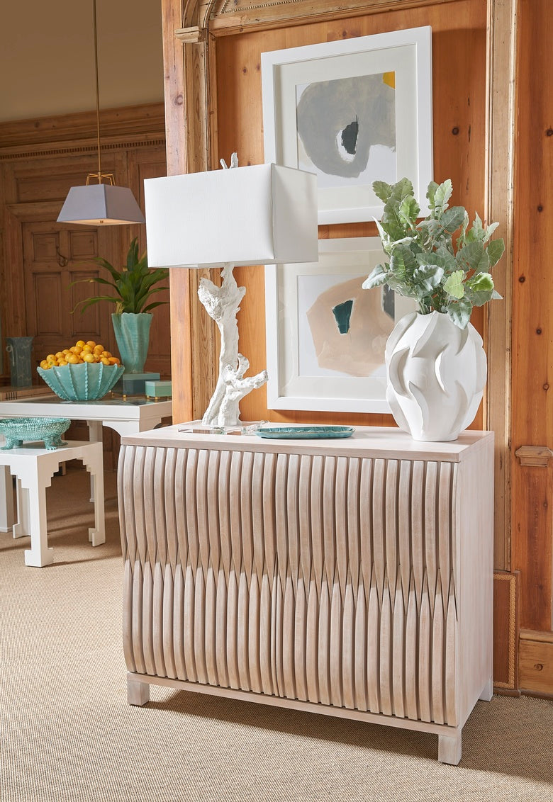 Chelsea House Cut Corner Table, Malachite Green or White