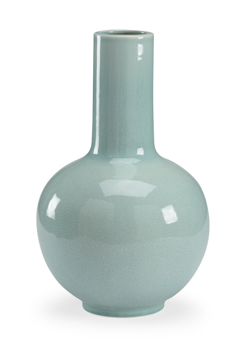 Chelsea House - Wicker Vase - Celadon