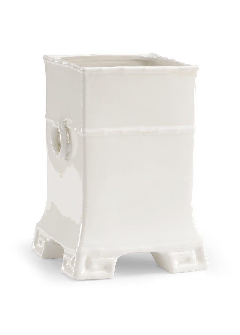 Chelsea House Greek Key Vase, White