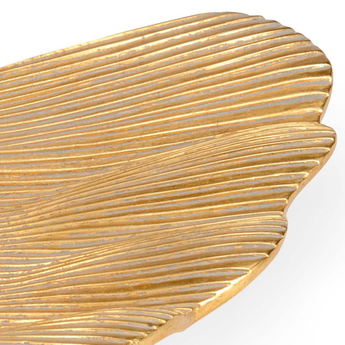 Chelsea House Lotus Leaf Trays Gold (S3)