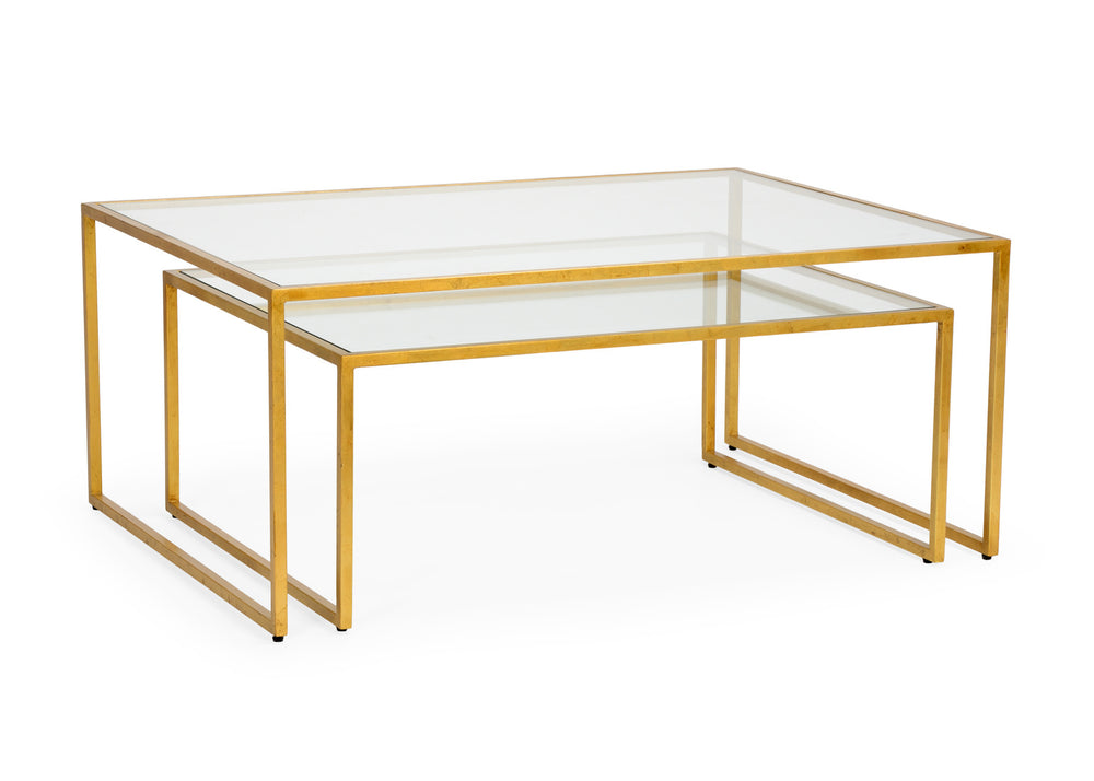 Chelsea House Nested Cocktail Tables in Gold