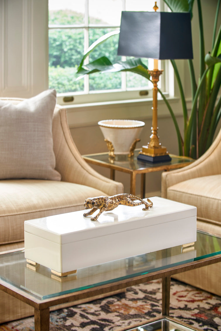 Chelsea House - Cheetah Box - Cream