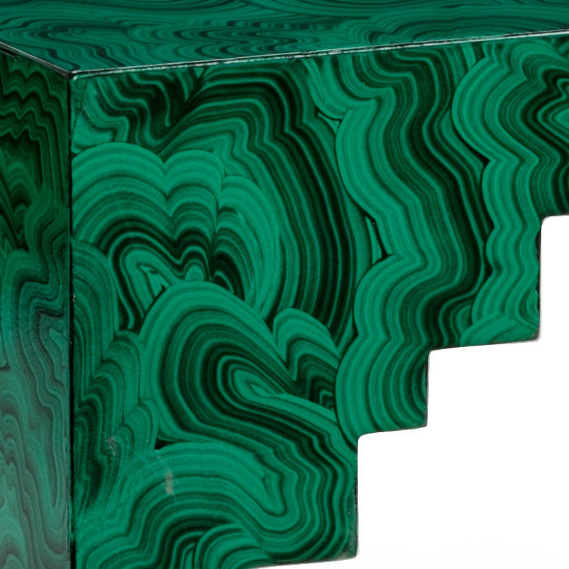 Chelsea House Cut Corner Table, Malachite Green or White