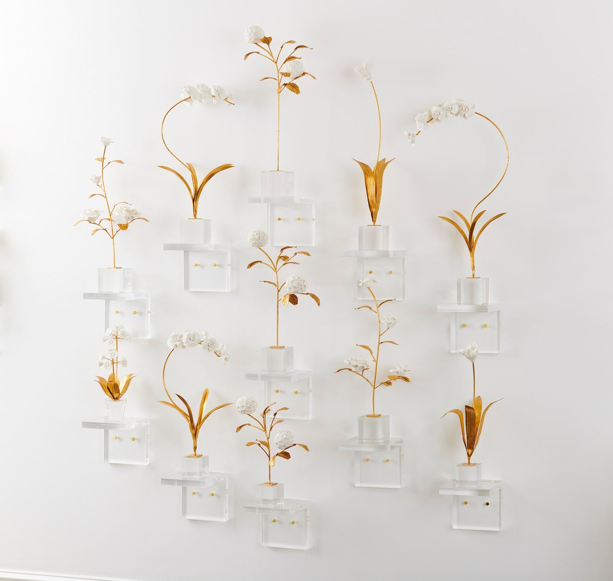 Chelsea House Decorative Gold Orchid On Stand