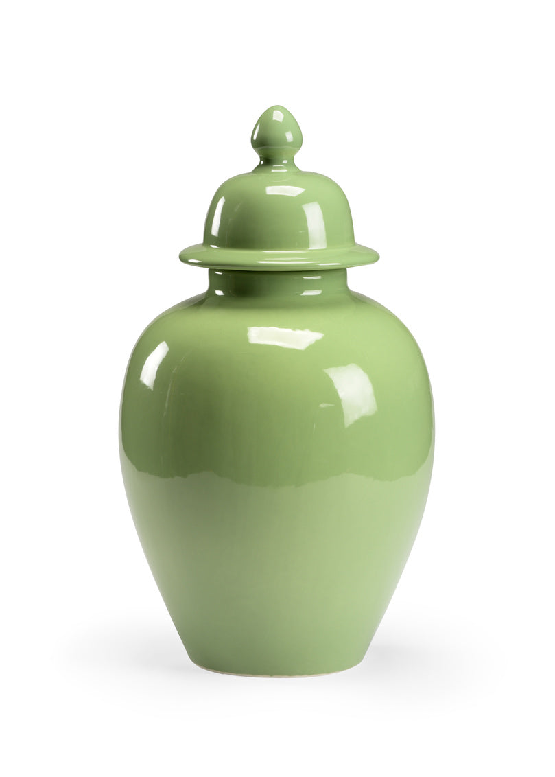 Chelsea House Landis Covered Vase Green