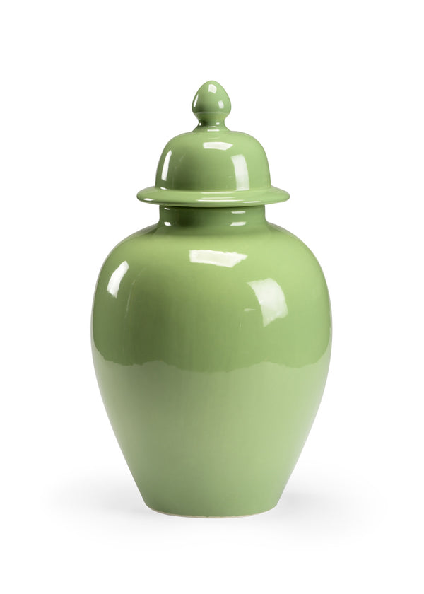 Chelsea House Landis Covered Vase Green
