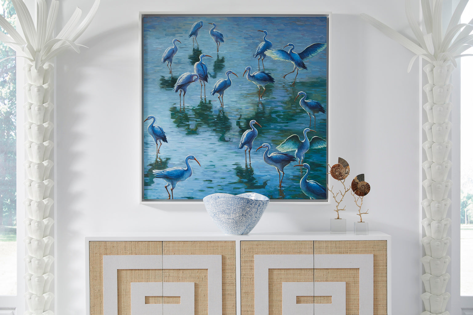 Chelsea House Palm Tree in White or Gold