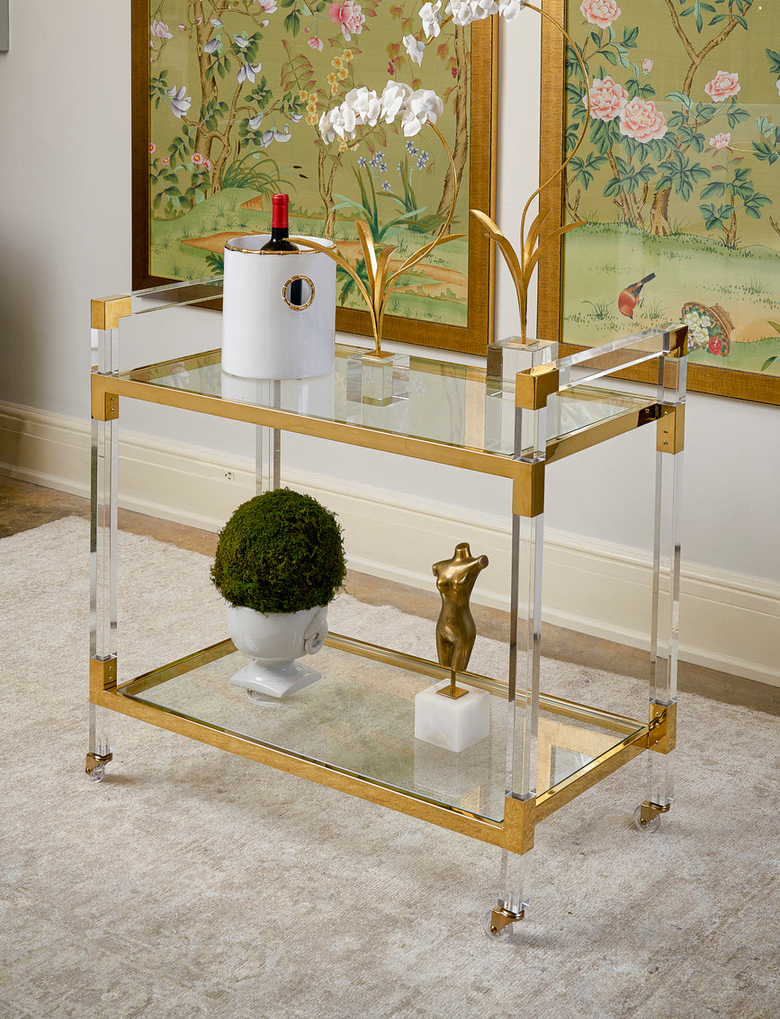 Chelsea House Acrylic Bar Cart
