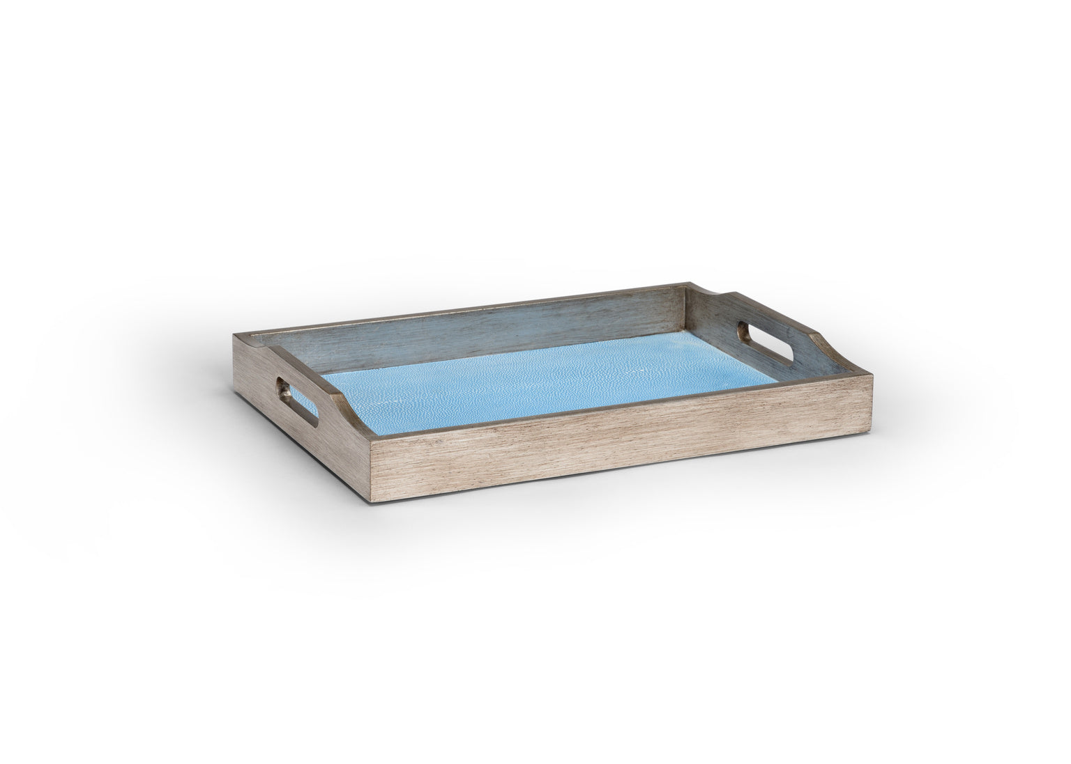 Chelsea House Small Blue Shagreen Tray