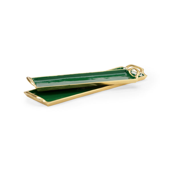 Chelsea House Emerald Enamel Trays (S2)