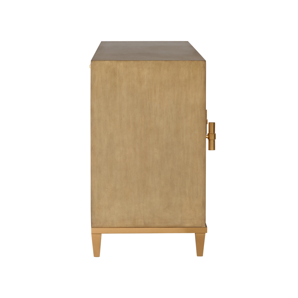 Chelsea House  Avery Raffia Console Cabinet in Grey