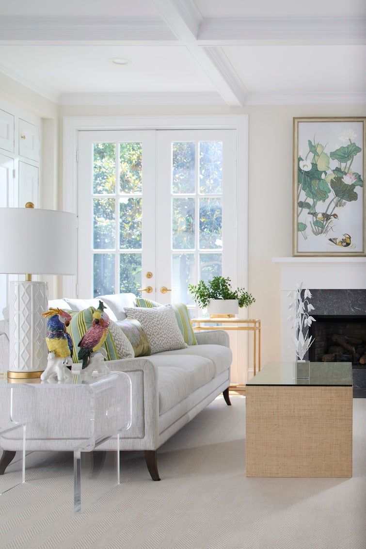 Chelsea House Seed Glass Side Table Gold