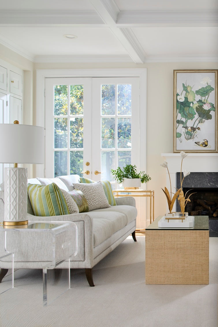 Chelsea House Seed Glass Side Table Gold