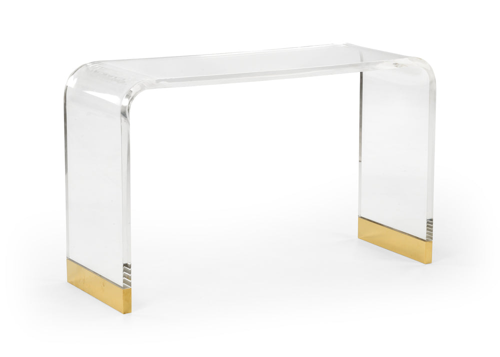 Chelsea House Waterfall Console Table, Clear Acrylic