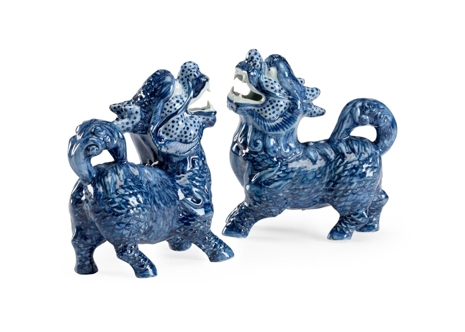 Chelsea House Blue Foo Dogs (Pr)