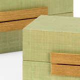 Chelsea House - Raffia Boxes - Seafoam (S2)