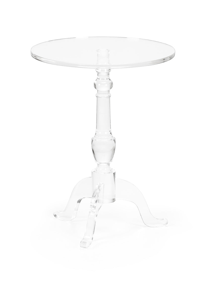 Chelsea House Acrylic Pedestal Side Table