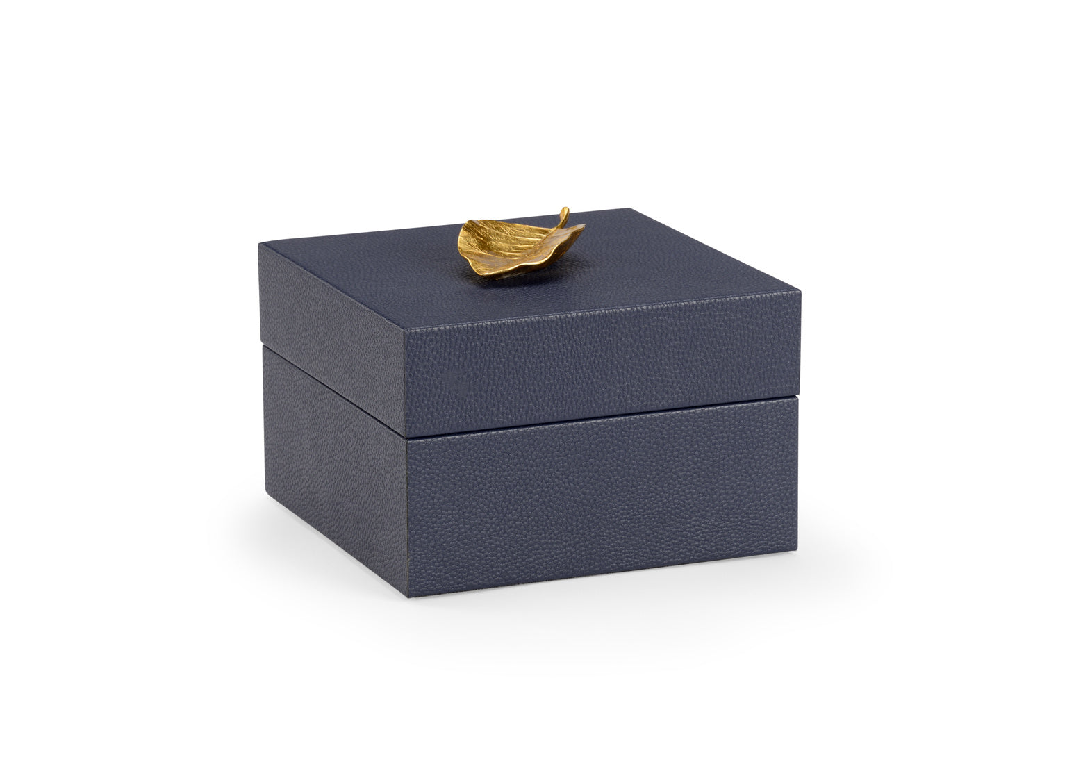 Chelsea House Pam Cain Leaf Box Navy