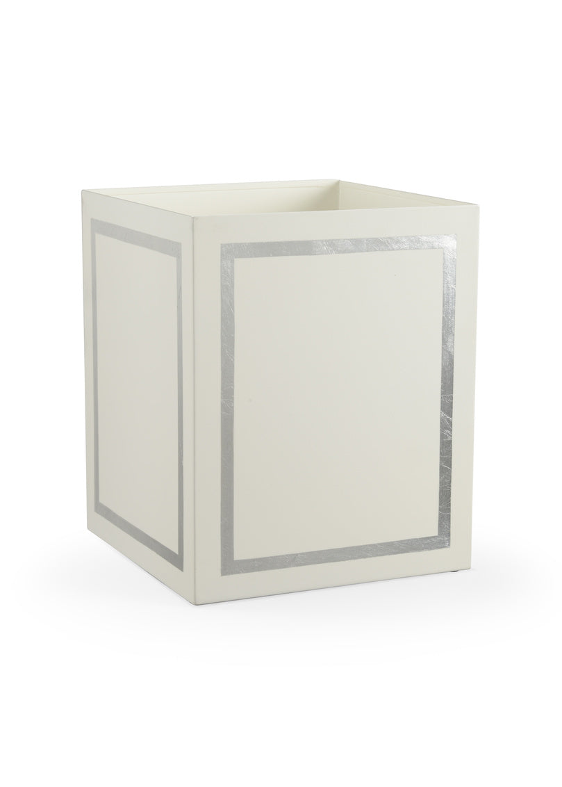 Chelsea House Claire Bell Ibiza Wastebasket Silver