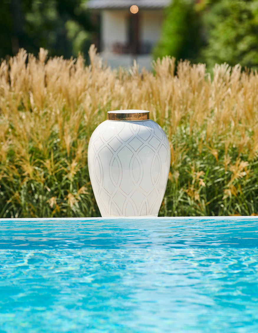 Chelsea House Sarah Ginger Jar, White