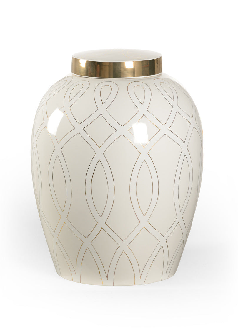 Chelsea House Sarah Ginger Jar, White
