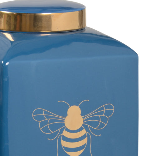 Chelsea House Bee Gracious Ginger Jar Blue