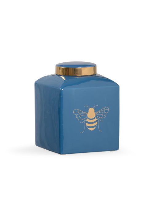 Chelsea House Bee Gracious Ginger Jar Blue