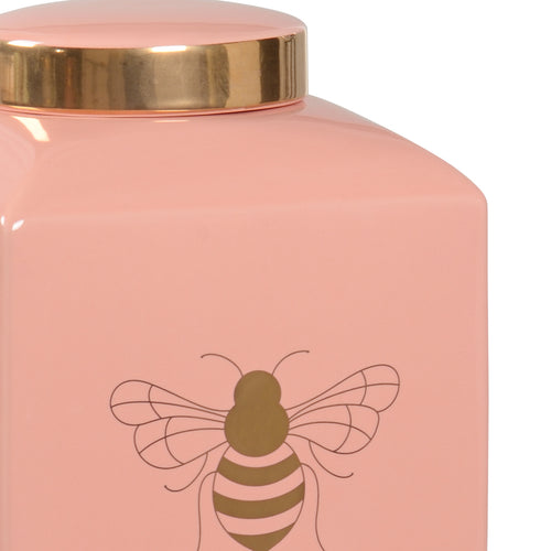 Chelsea House Bee Gracious Ginger Jar Coral