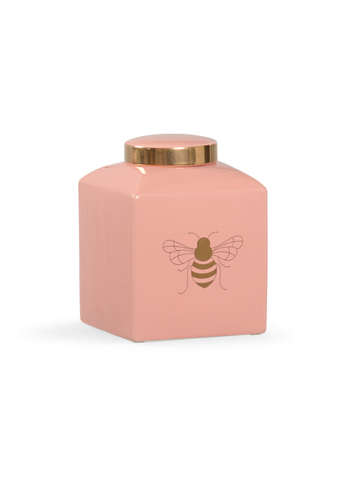 Chelsea House Bee Gracious Ginger Jar Coral