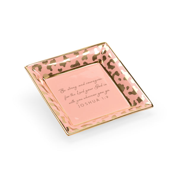 Chelsea House Square Jungle Verse Plate Coral