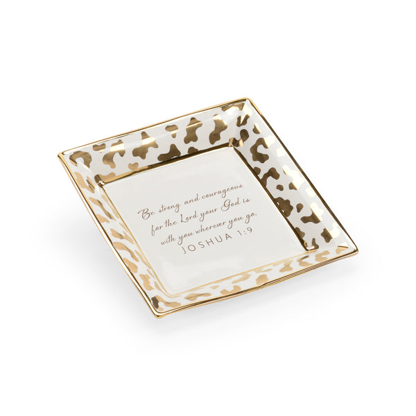 Chelsea House Square Jungle Verse Plate White