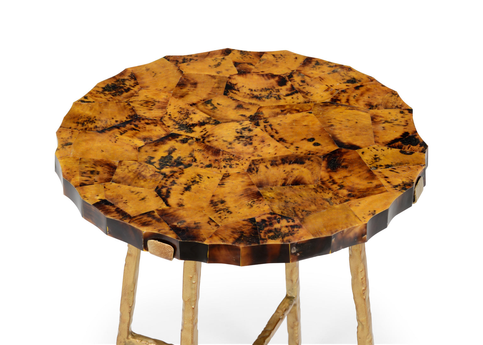 Chelsea House Brown Penshell Side Table