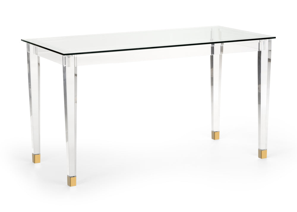 Chelsea House Acrylic Denver Desk Brass
