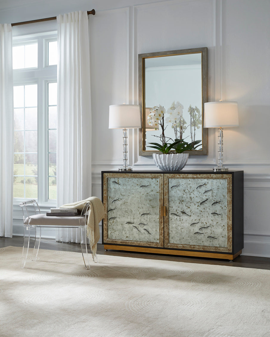 Chelsea House Neoclassic Acrylic Bench