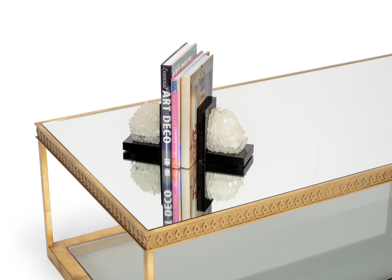 Chelsea House Shayla Copas Cocktail Table in Gold