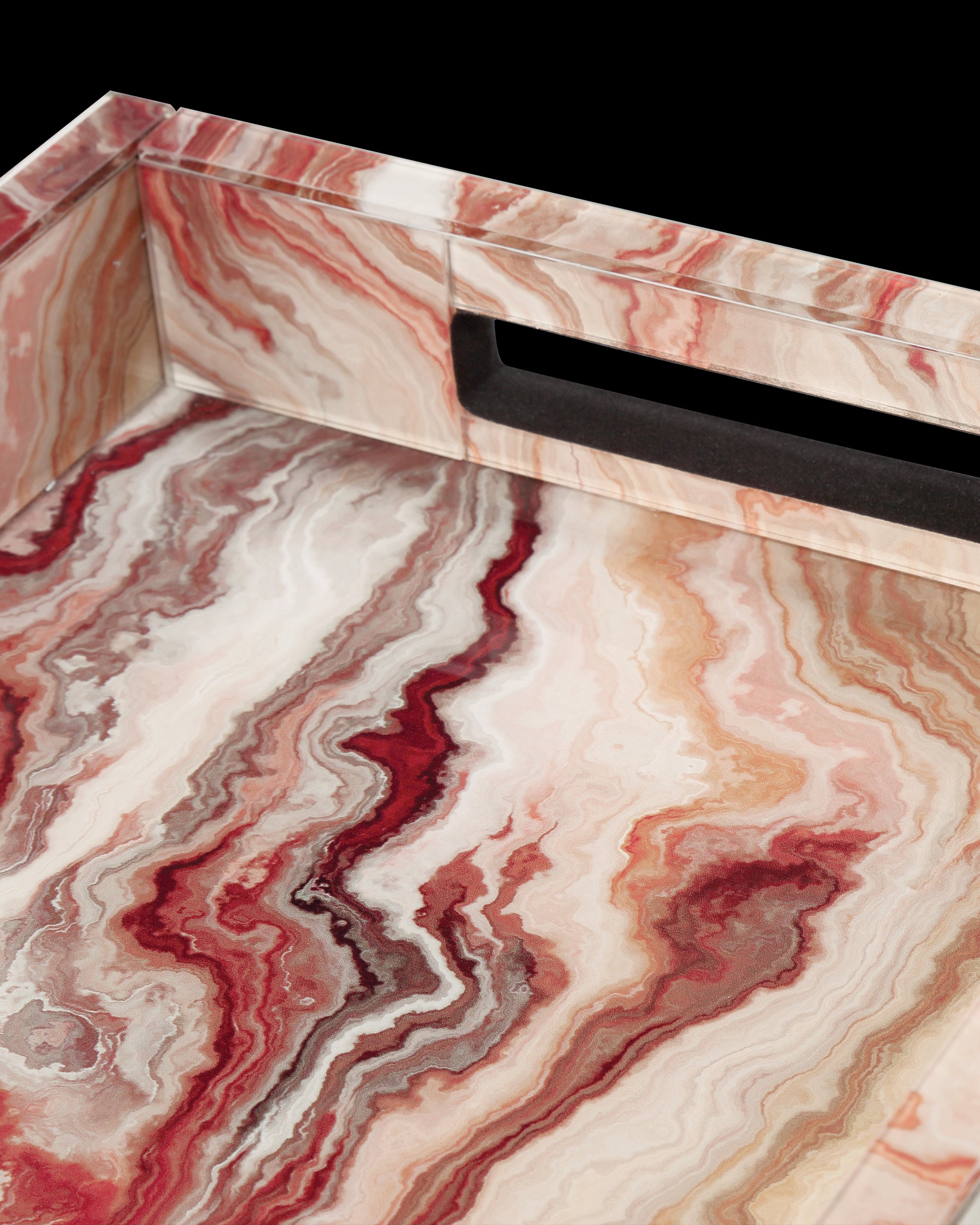 Currey & Company Interstellar Red Tray