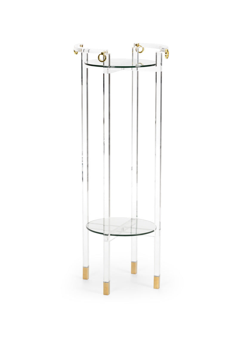Chelsea House Milton Pedestal Acrylic Table