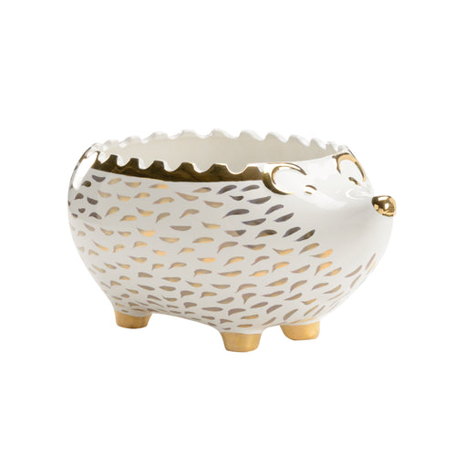 Chelsea House Hedgehog Bowl White/Gold