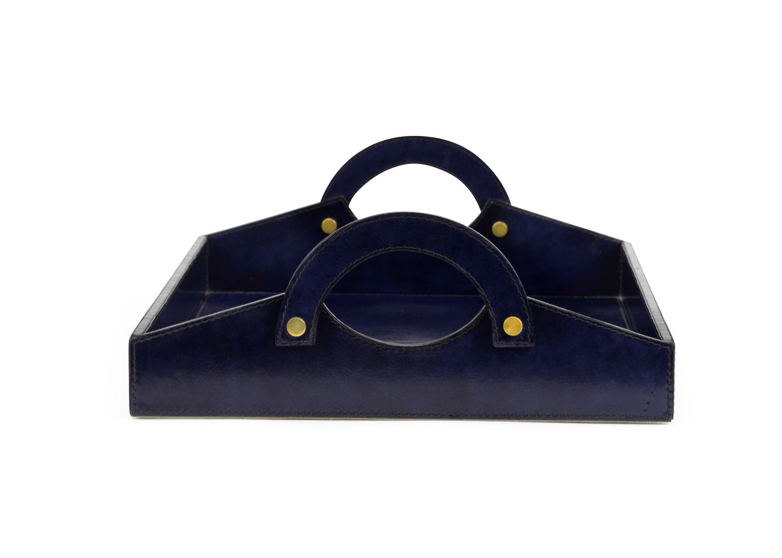 Chelsea House Leather Tray Midnight Blue