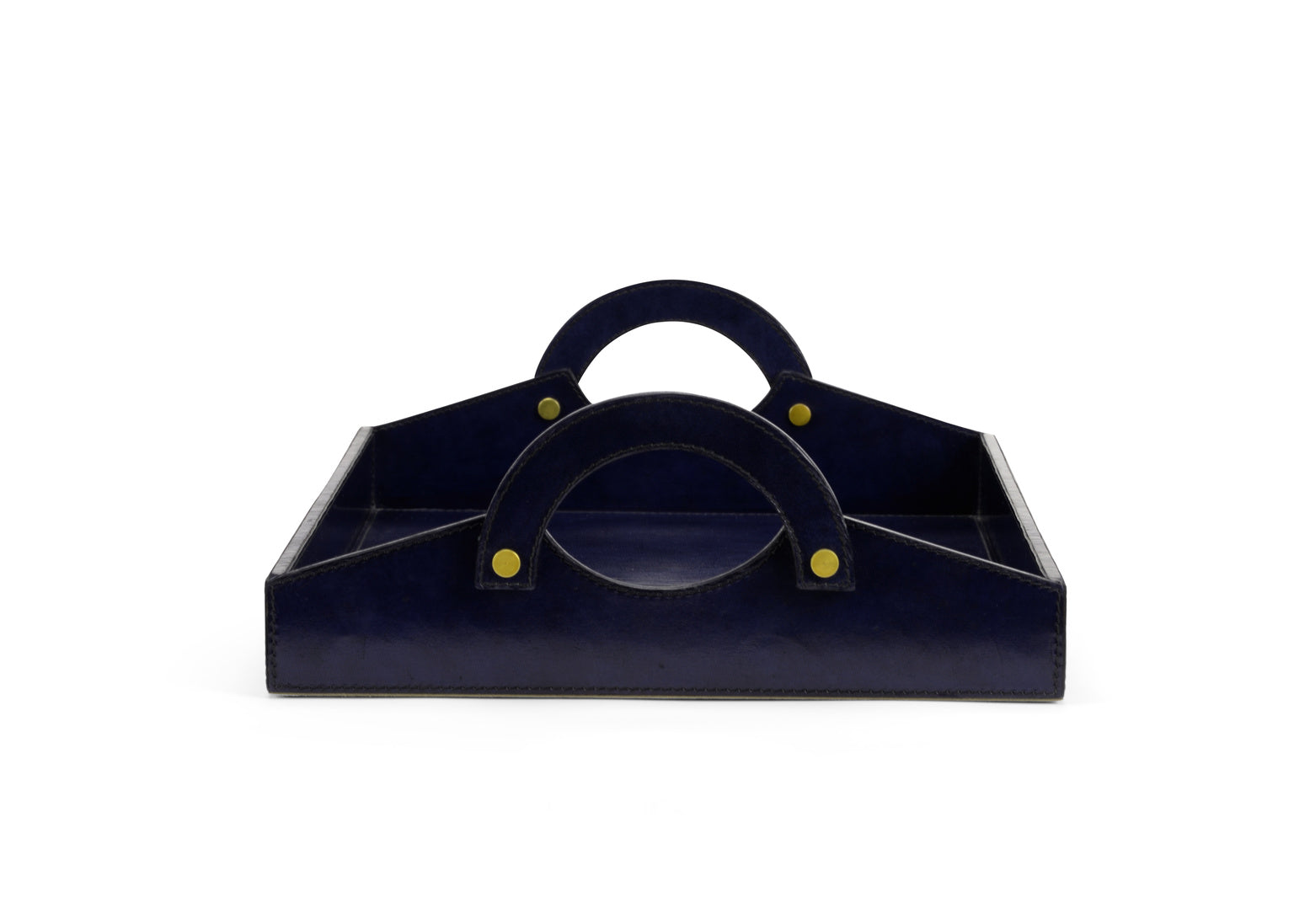 Chelsea House Leather Tray Midnight Blue