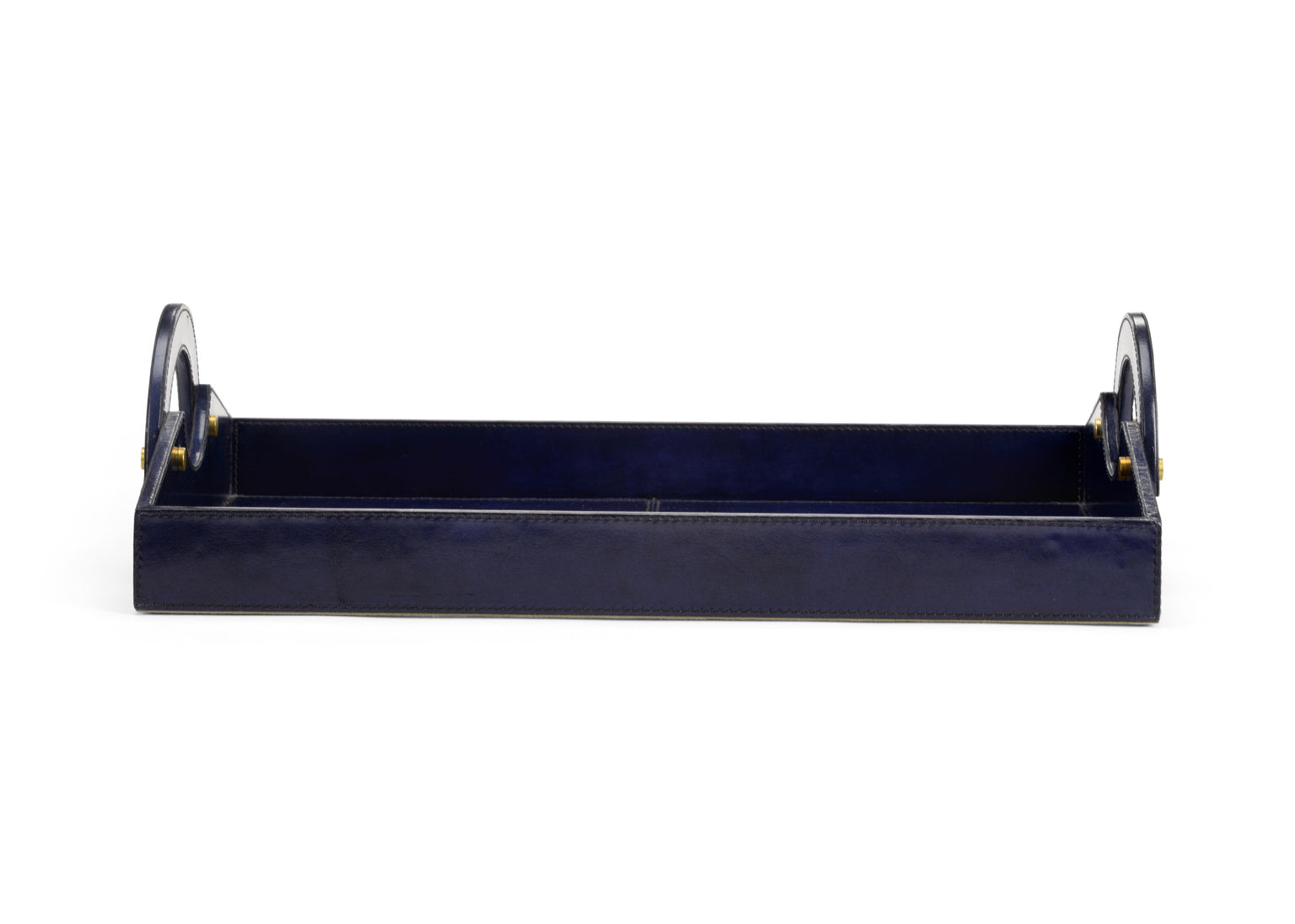 Chelsea House Leather Tray Midnight Blue