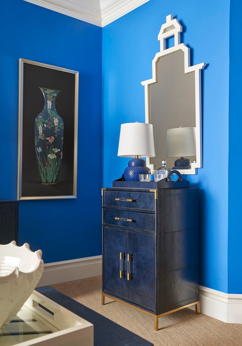 Chelsea House Leather Tray Midnight Blue