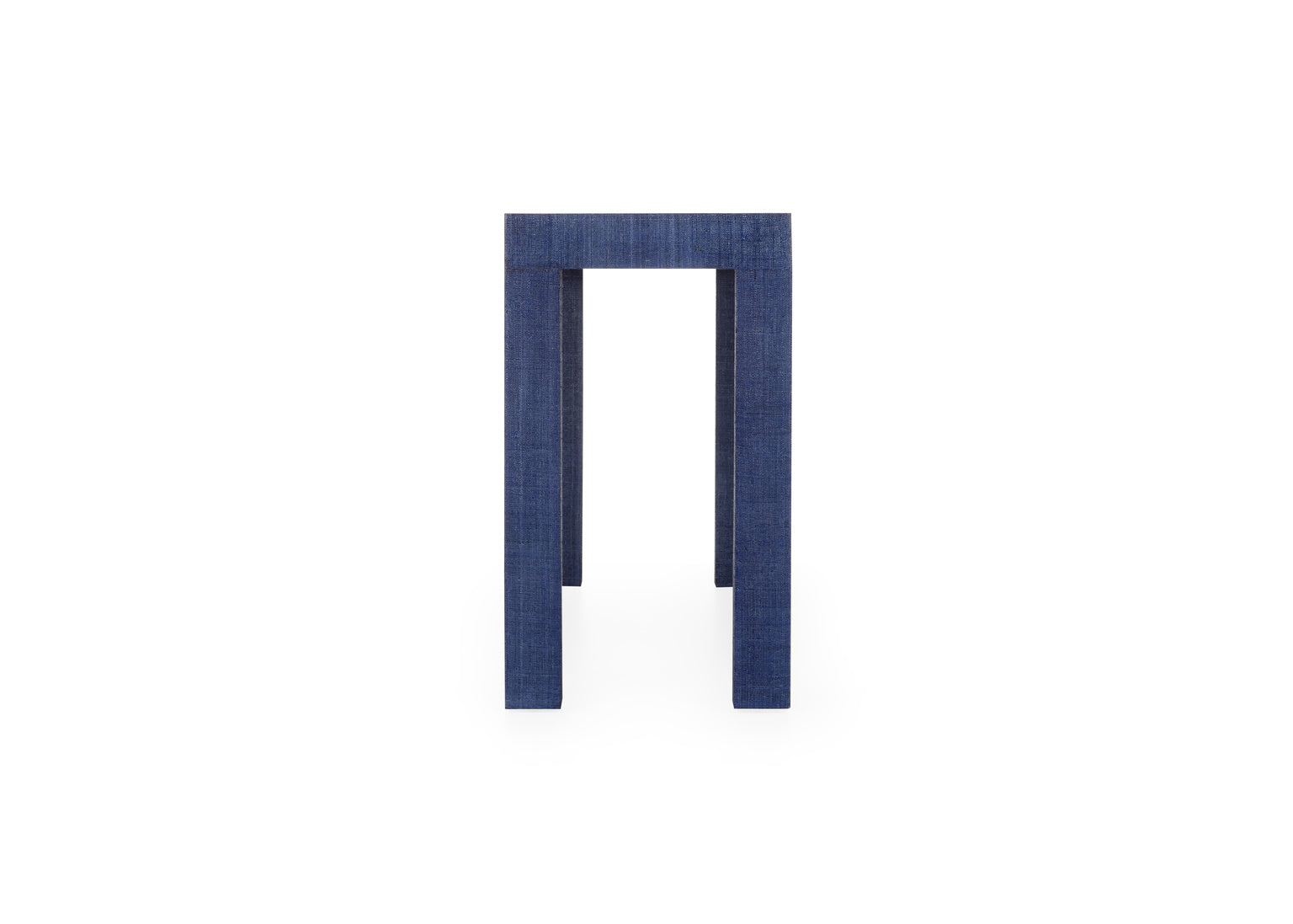 Chelsea House Sanibel Raffia Console Table in Blue