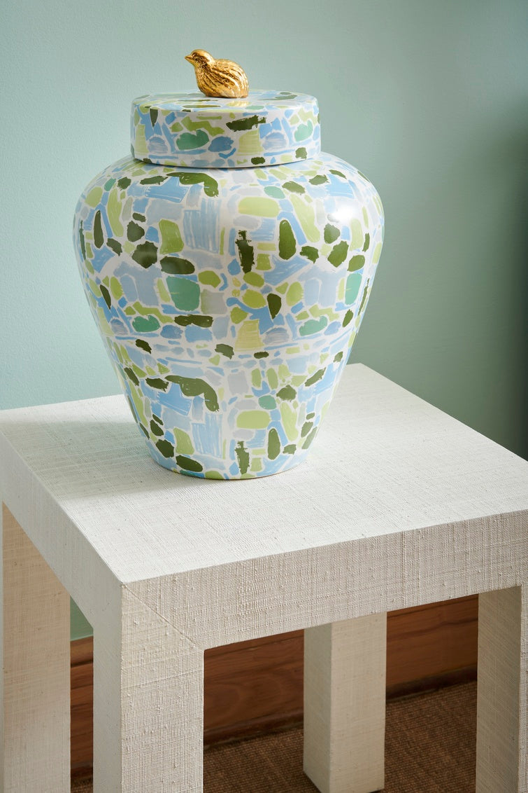 Chelsea House Sanibel Raffia Side Table