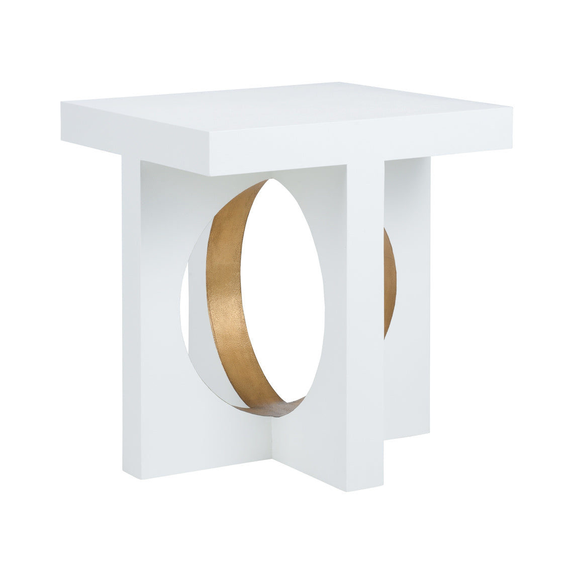 Chelsea House Swoop Side Table - White