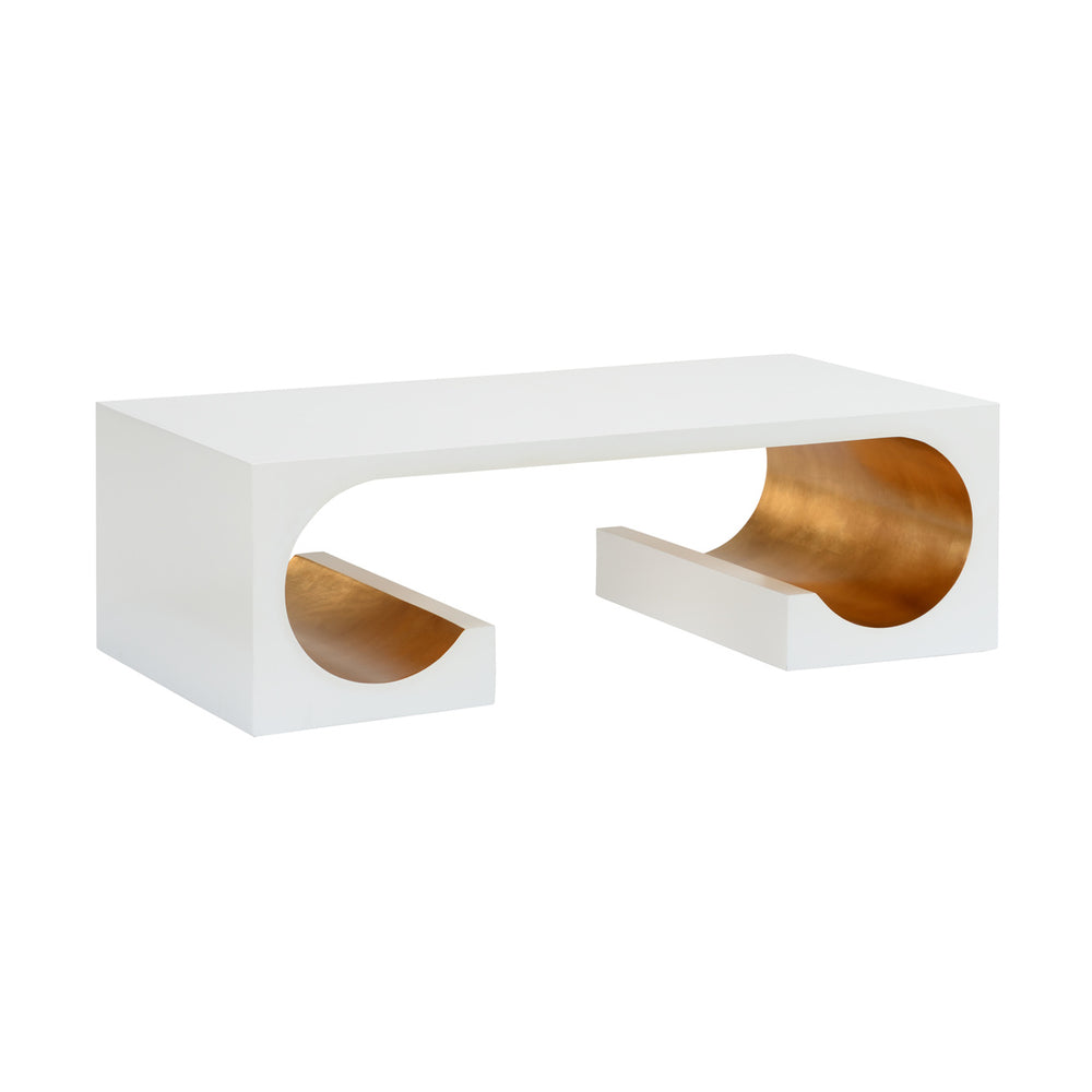 Chelsea House Equinox Cocktail Table, White