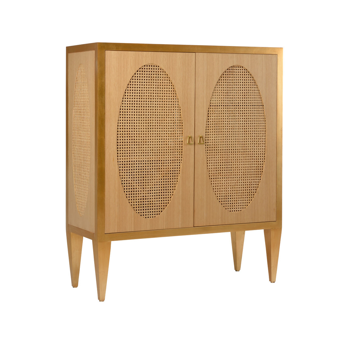 Chelsea House Petite Caned Bar Cabinet